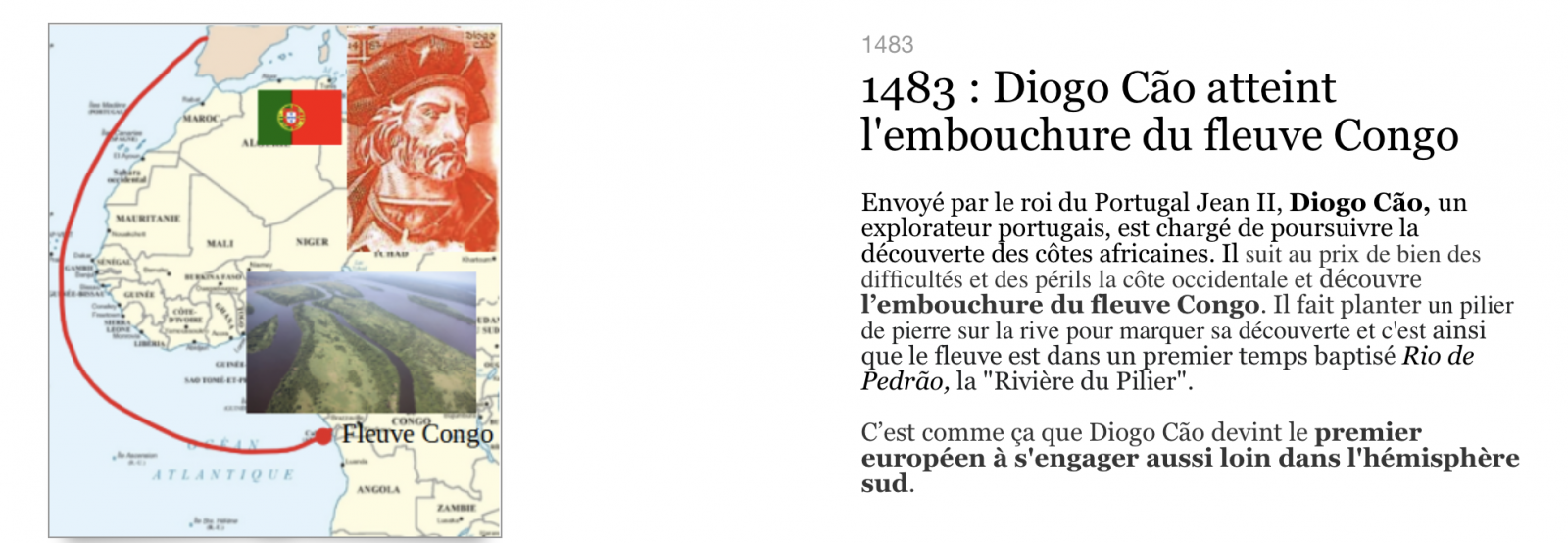 Exemple d'une date de la frise