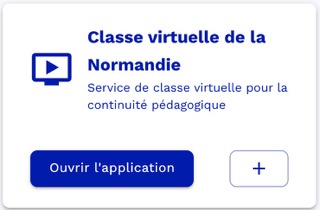Ouvrir l'application Classe virtuelle