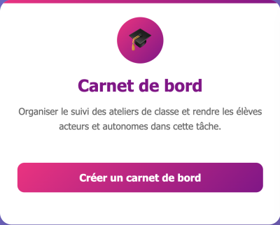 Capture d'écran du bouton d'accès de l'activité Catégorisation avec description de l'activité