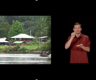 Un exemple d'une vidéo doublée en langue des signes